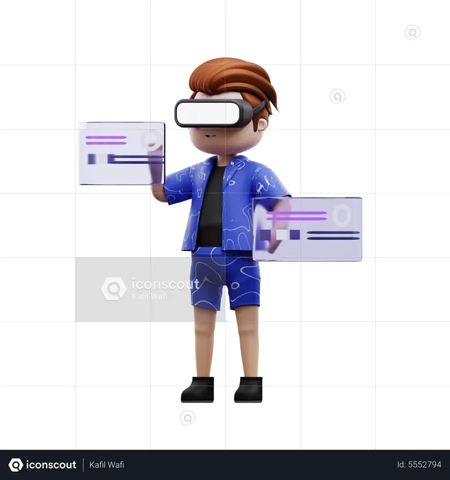 Metaverse Analysis  3D Illustration
