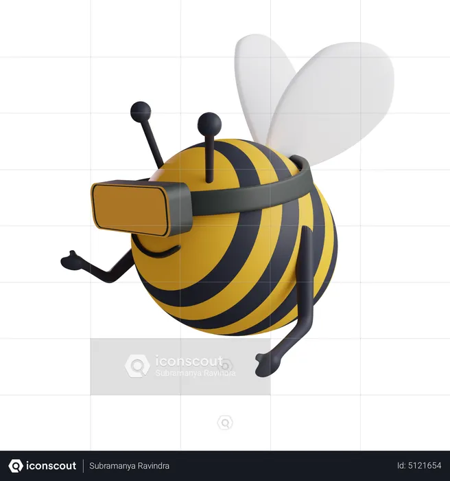 Metaverse Bee  3D Icon