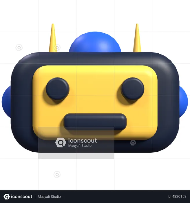 Metaverse Bot  3D Icon