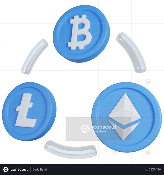 Metaverse Crypto  3D Icon