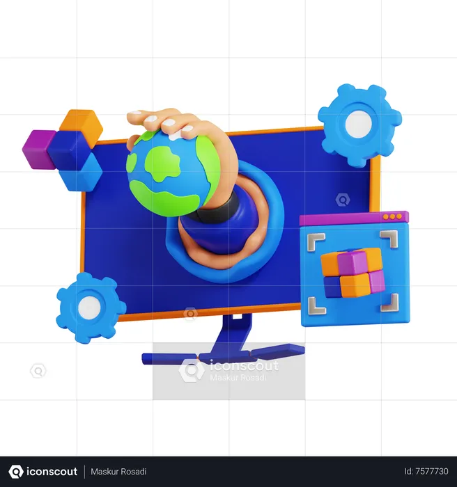 Metaverse Portal  3D Icon