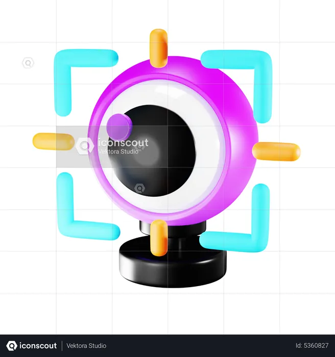 Metaverse Webcam  3D Icon