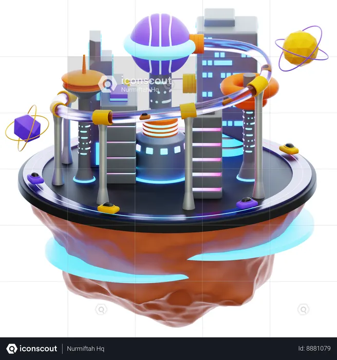 Mundo Metaverso  3D Icon