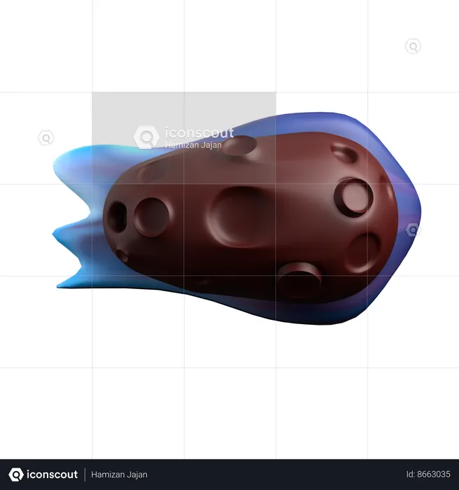 Meteor  3D Icon
