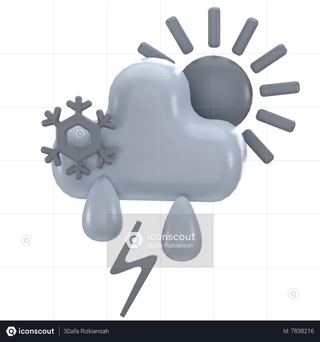 Meteorología  3D Icon