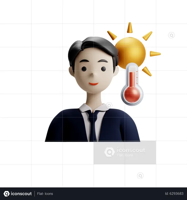 Meteorologista masculino  3D Icon