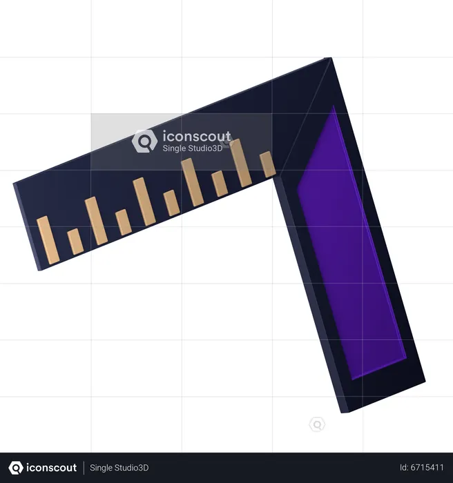 Ferramenta Métrica 90 D  3D Icon