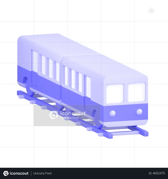 Trem  3D Icon