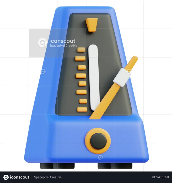 Metronome  3D Icon
