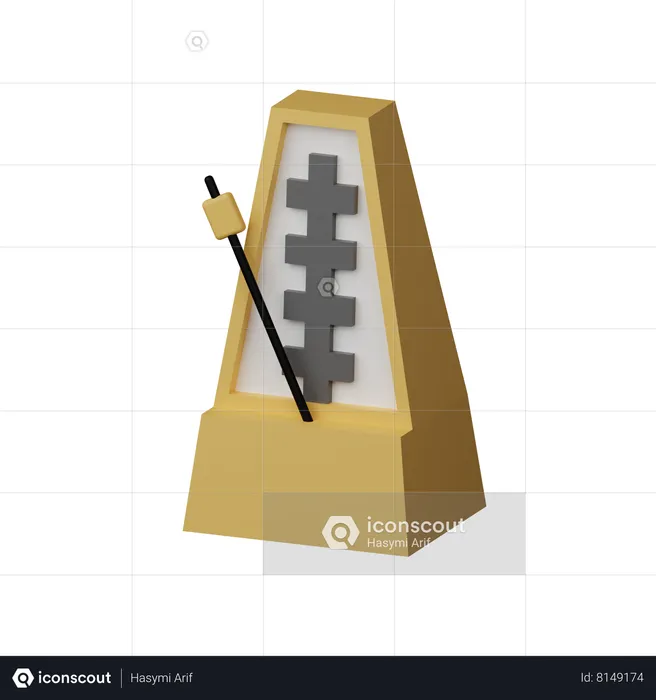 Metronome  3D Icon