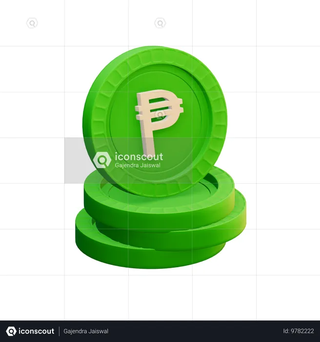 Mexican peso  3D Icon