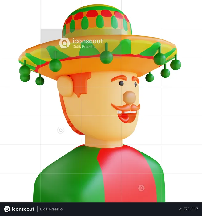 México  3D Icon