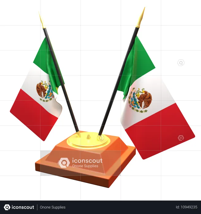 Bandeira do México  3D Icon