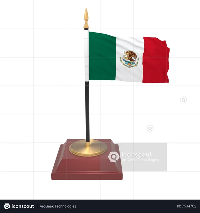 Mexico flag Flag 3D Icon