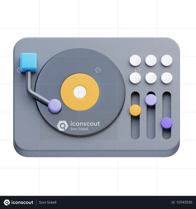 Mezclador de dj  3D Icon