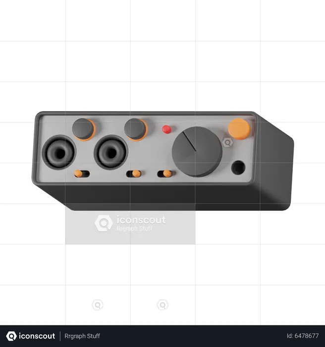 Mezclador de sonido  3D Icon