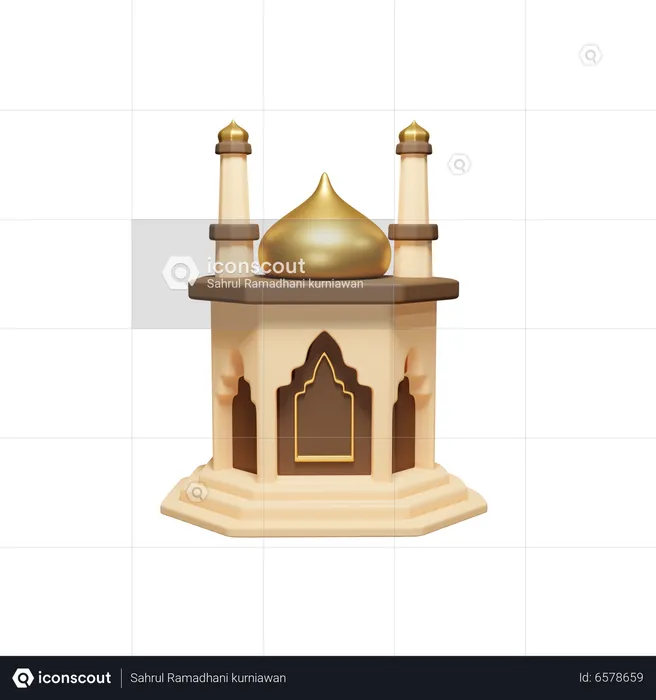 Mezquita  3D Icon