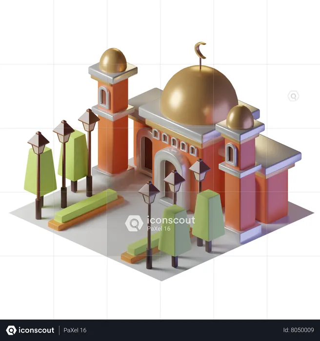 Mezquita  3D Illustration