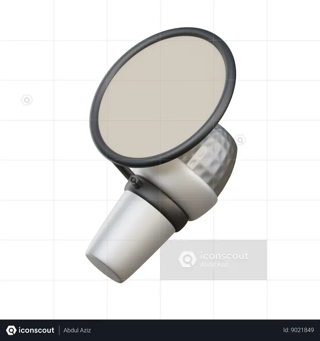 Mic  3D Icon