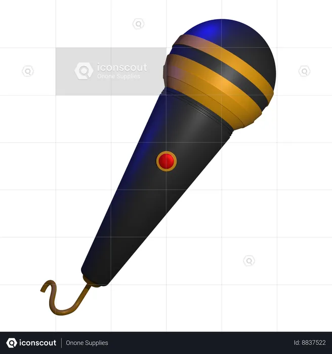 Mic  3D Icon