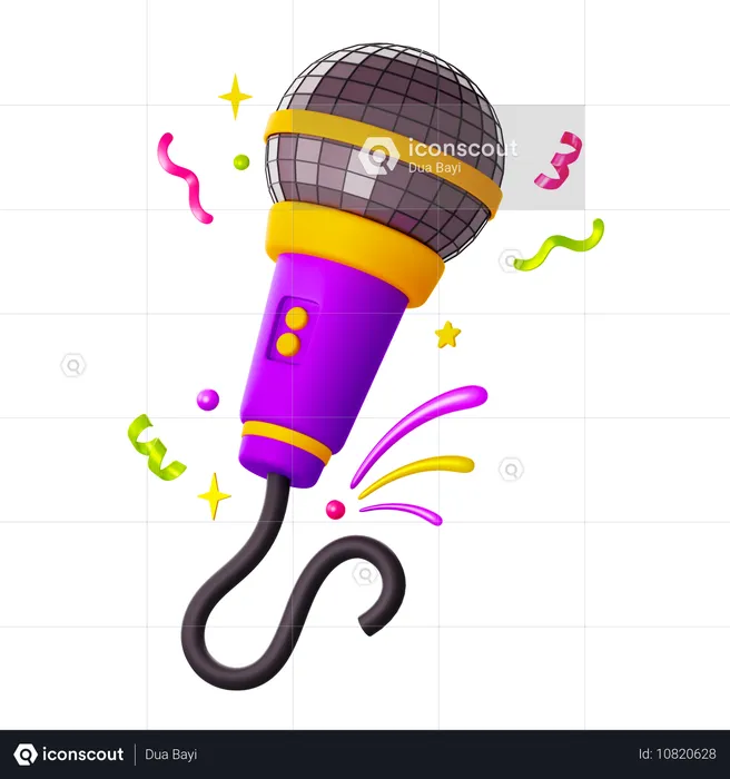 Mic Karaoke  3D Icon