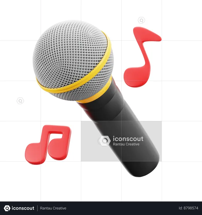 Microphone  3D Icon