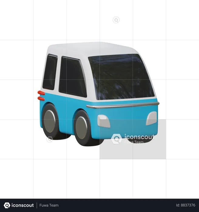 Micro carro  3D Icon