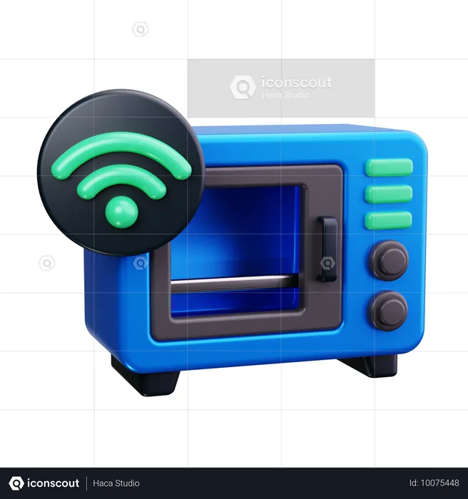 Micro-ondes intelligent  3D Icon