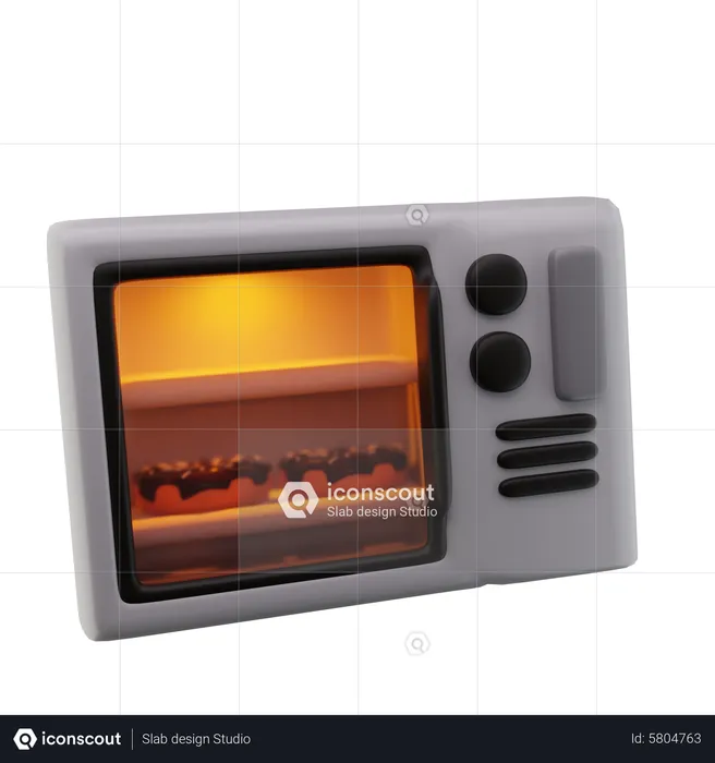 Micro Oven  3D Icon