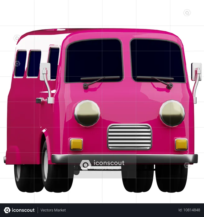 Microbus  3D Icon