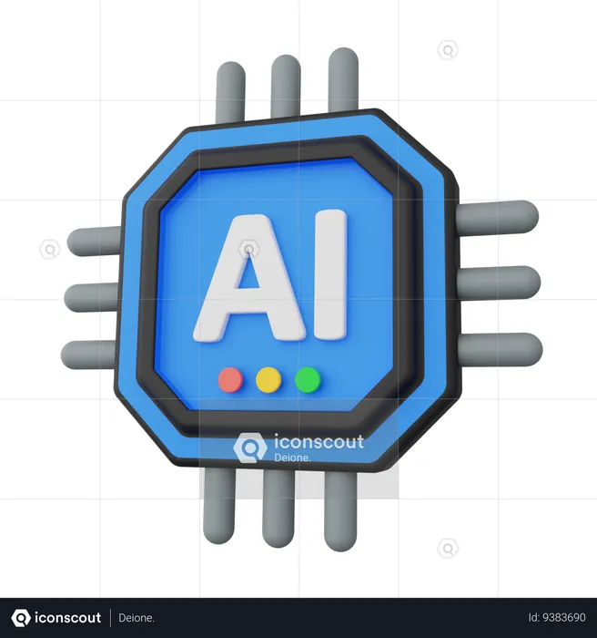 Microchip  3D Icon