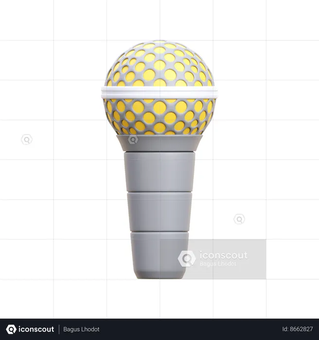 Micrófono  3D Icon