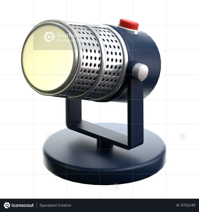 Micrófono  3D Icon