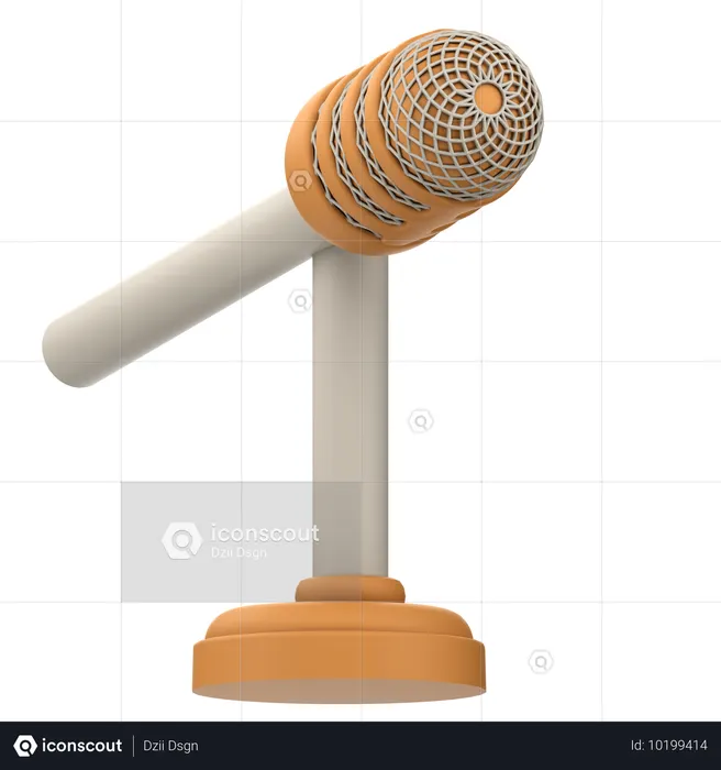Micrófono  3D Icon