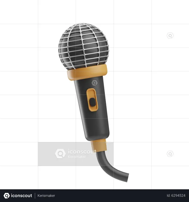 Micrófono  3D Icon