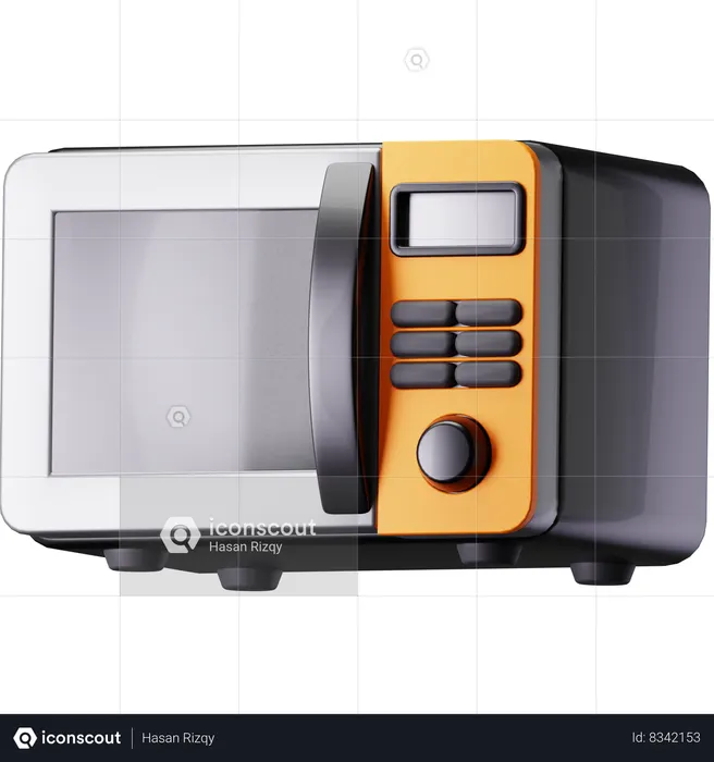 Microondas  3D Icon