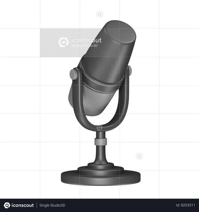 Microphone  3D Icon