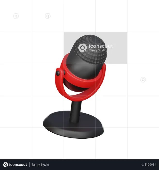 Microphone  3D Icon