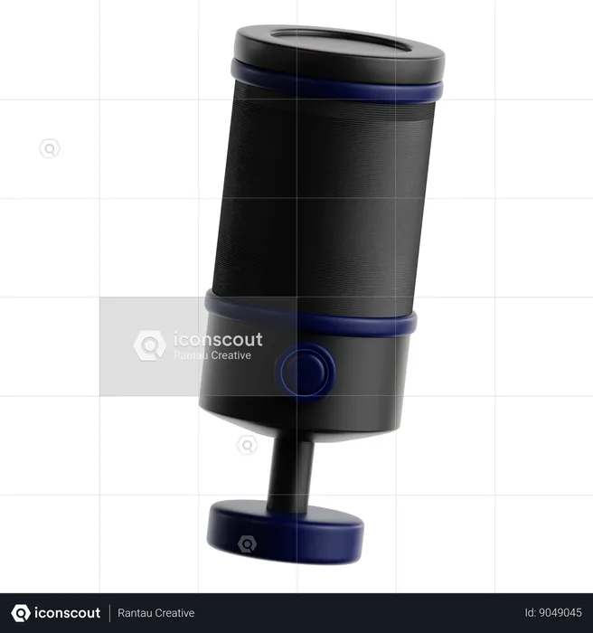 Microphone  3D Icon