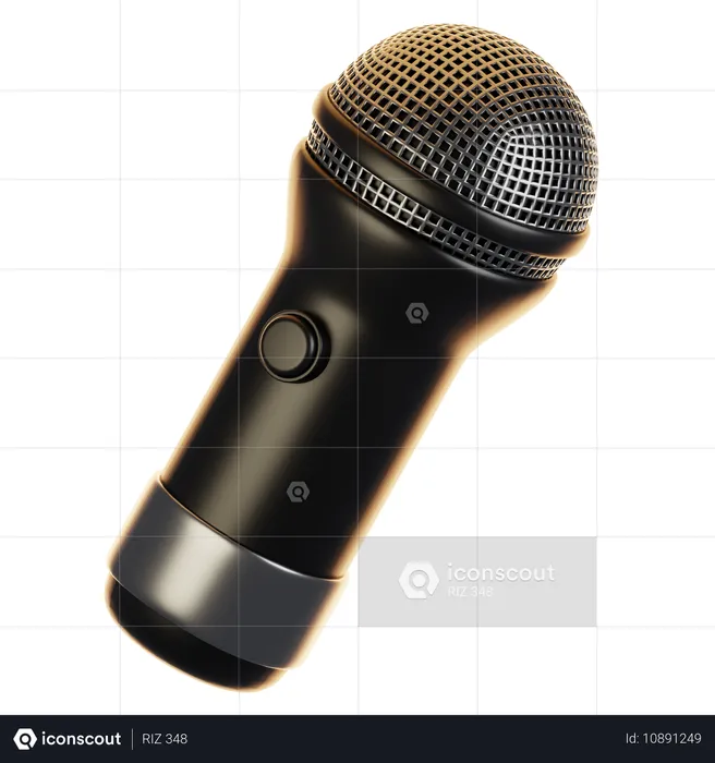 Microphone  3D Icon