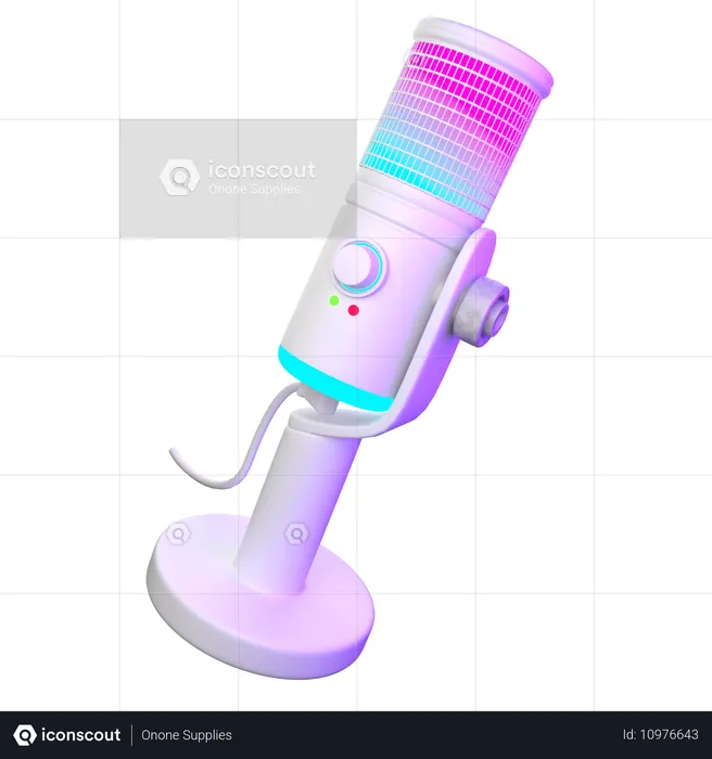 Microphone  3D Icon