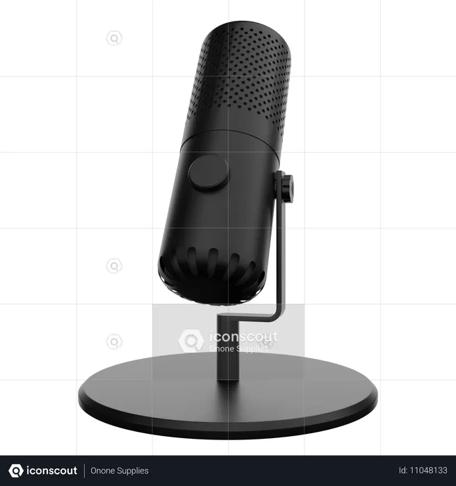 Microphone  3D Icon