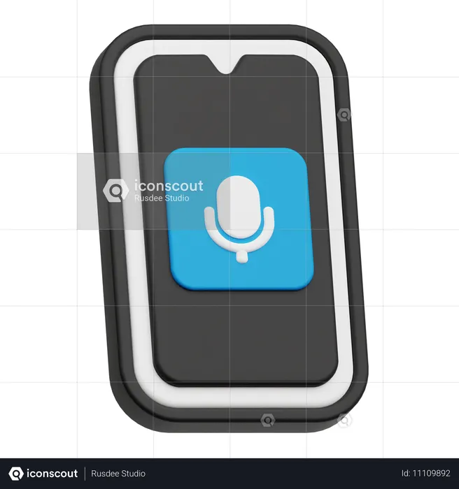 Microphone  3D Icon