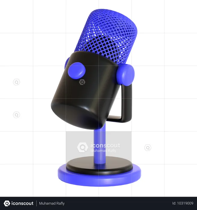 Microphone  3D Icon