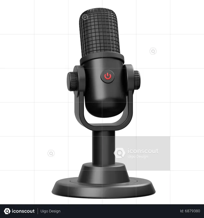 Microphone  3D Icon