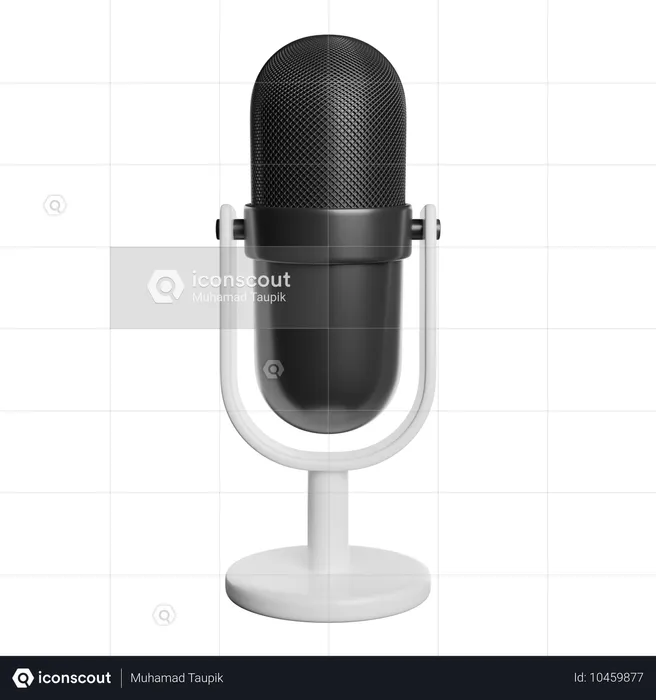 Microphone  3D Icon