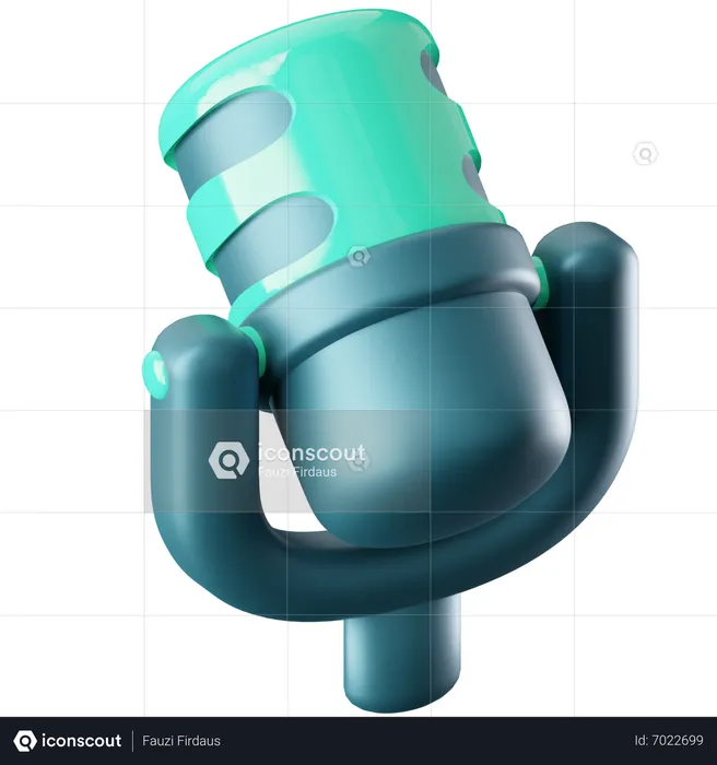 Microphone  3D Icon