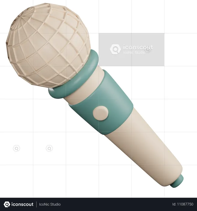 Microphone  3D Icon