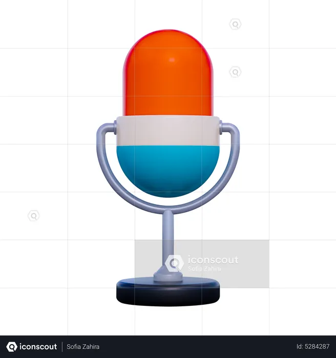 Microphone  3D Icon