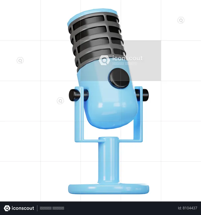 Microphone  3D Icon